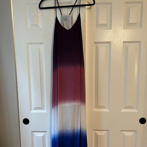 Colorful Dip Dye Maxi Dress
